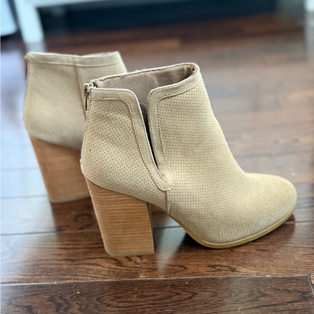 Call It Spring Beige Ankle Booties